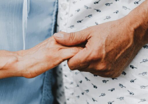 holding hands