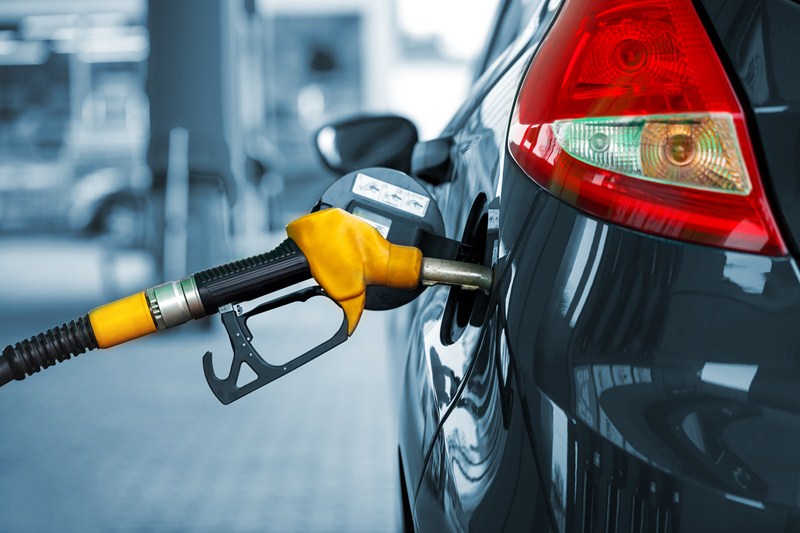 car at petrol pump