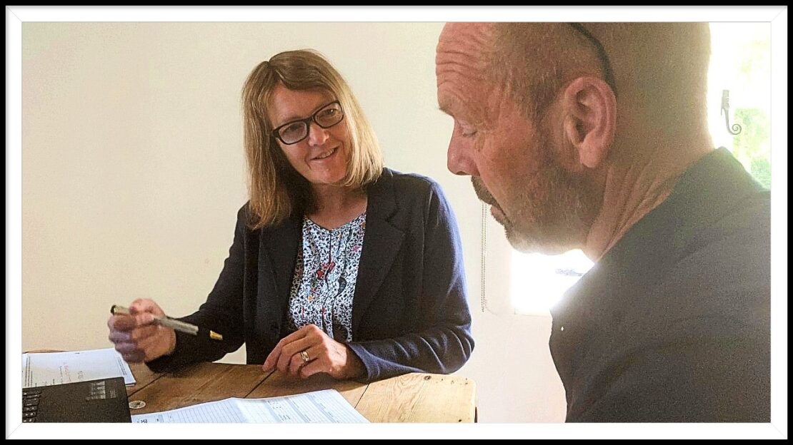 Bookkeeper doing taxes