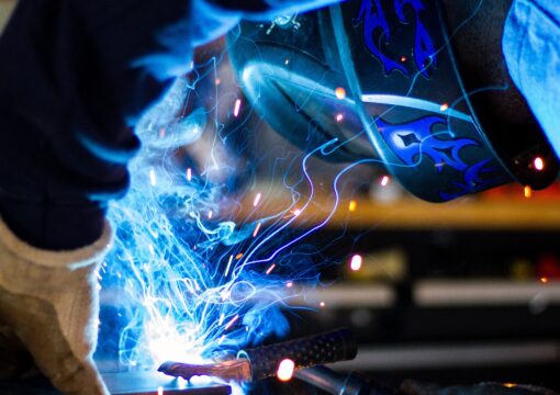 A man welding