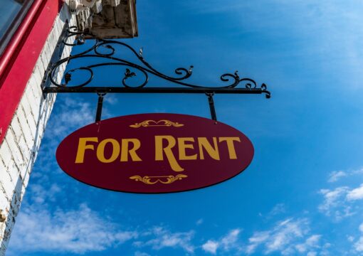 Rental sign